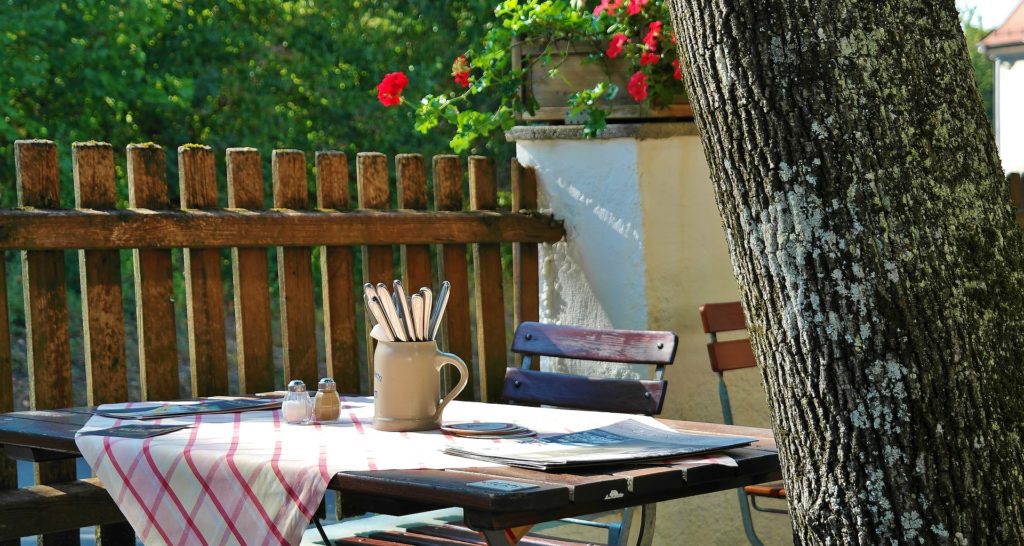 Outdoor Eating Area for Garden