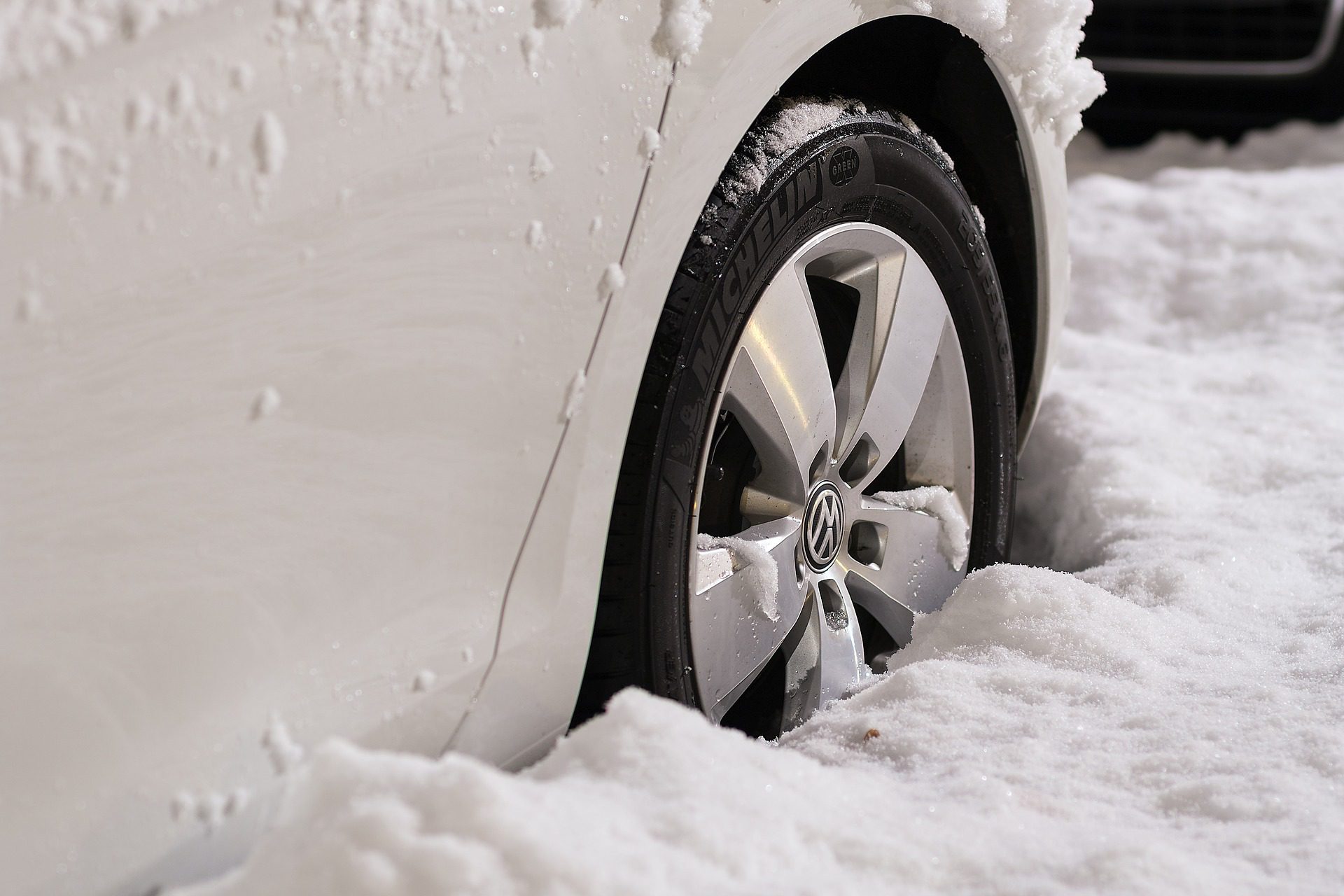 car in snow